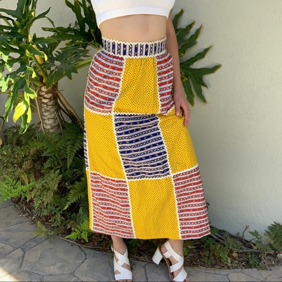 Lanz Originals Dresses & Skirts - 70’s vintage patchwork maxi skirt